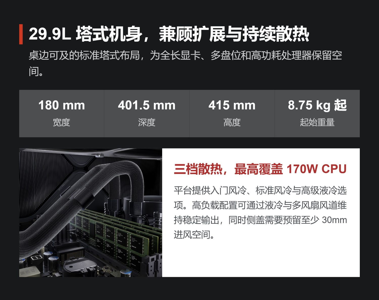 ThinkStation P4 关键规格
