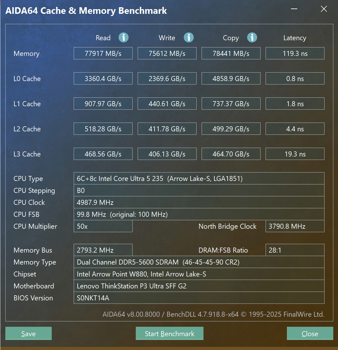 AIDA64Cache&Mem AIDA64Cache&Mem