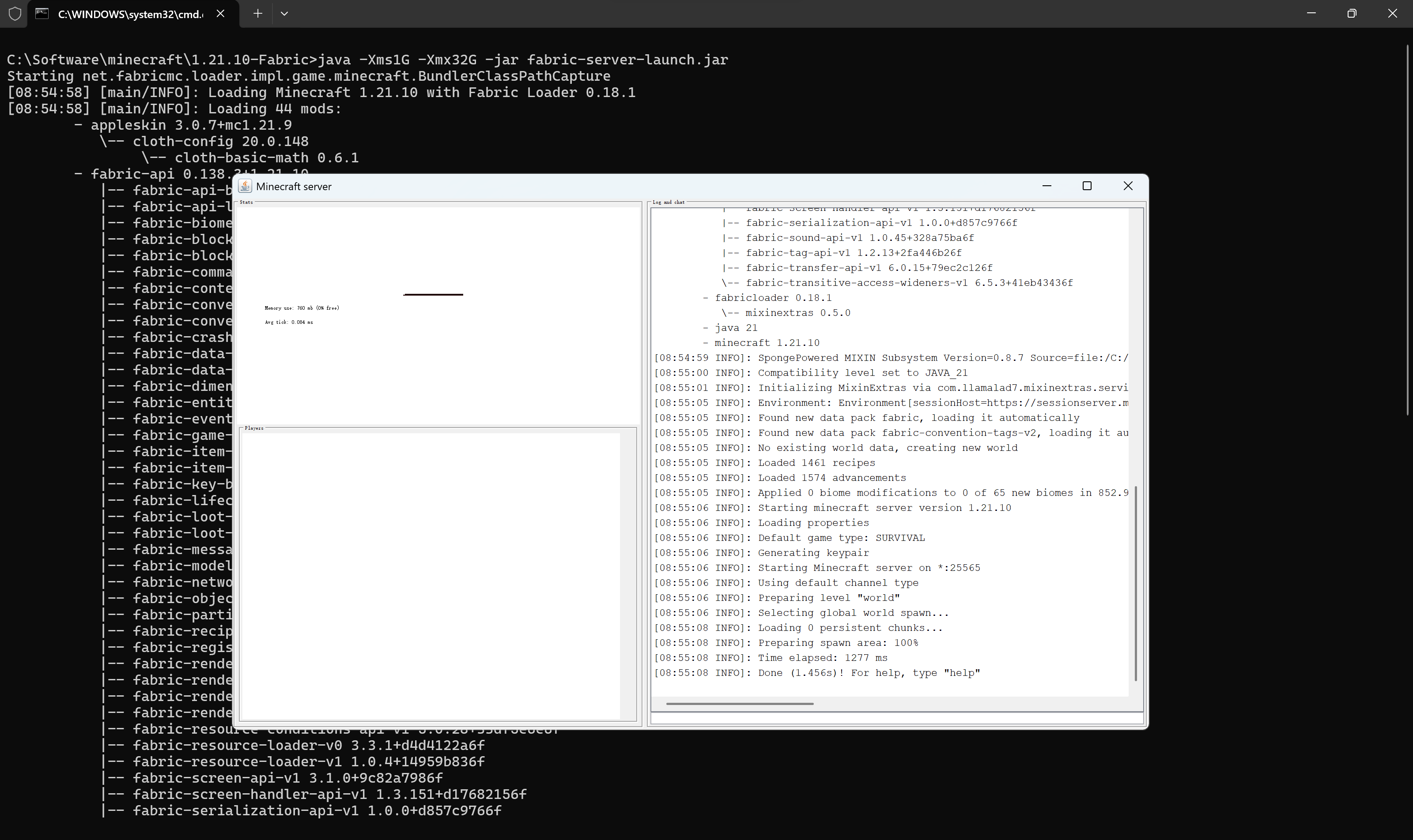 启动MC服务器 启动MC服务器